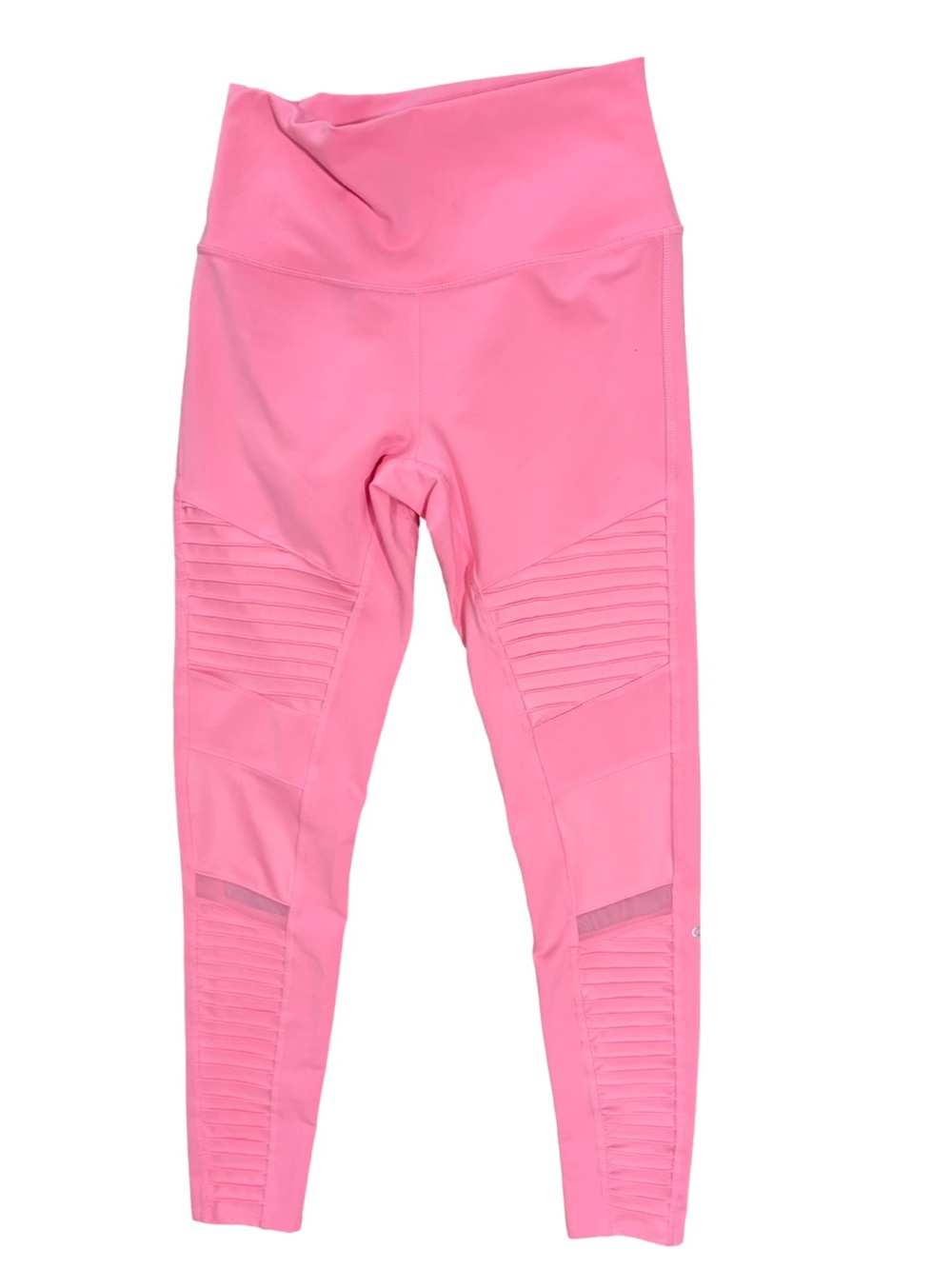 ALO YOGA High Waist Moto Leggings In Macaron Pink medium